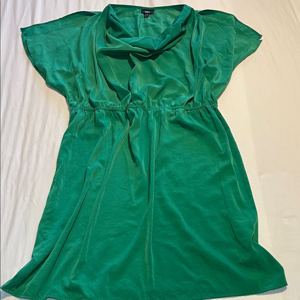 Vibrant Green Midi Dress